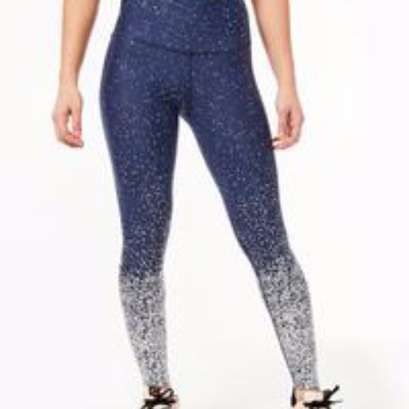 metallic yoga pants